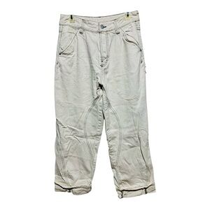 Women’s Zara Distressed Wide Leg Carpenter Pants Size 30